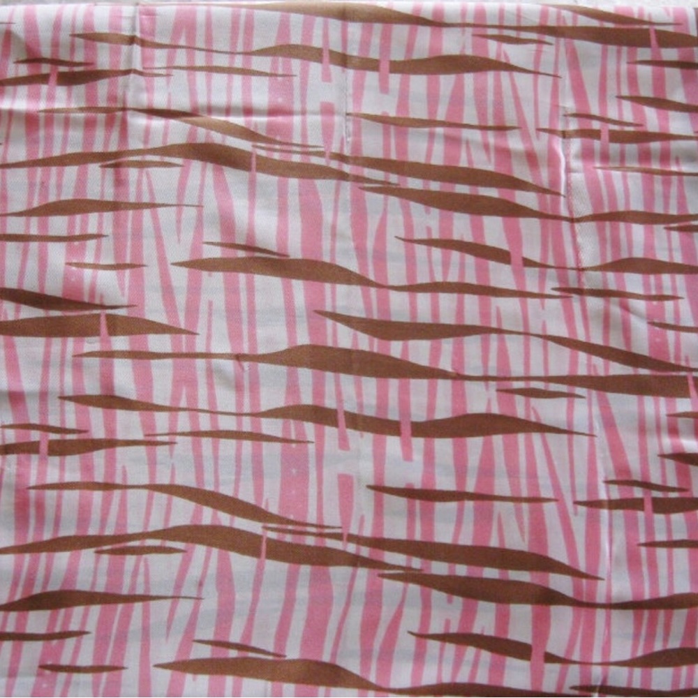 ❤️❤️ Jean Ete Brown White Pink Large Scarf - Made in Italy❤️❤️ - Picture 3 of 3